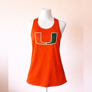 Adidas Miami Hurricanes Tank Top Shirt
Womens Orange UM College